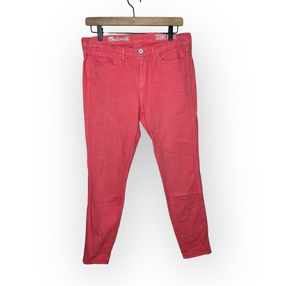Madewell Skinny Ankle Coral Pink Jeans - Size 28